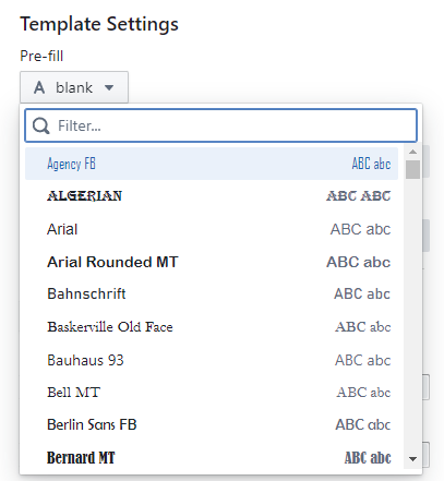 Prefill Dropdown